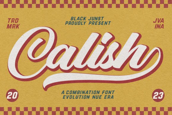 Calish: A Fresh Take on Retro Script Fonts