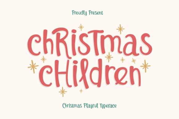Christmas Children: A Dazzling Script for Festive Designs