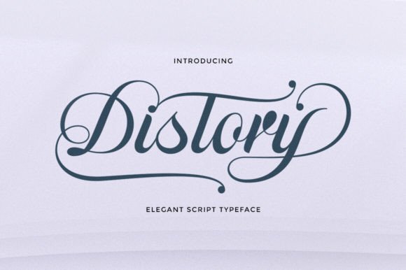 Distory: A Vintage Script for Modern Elegance