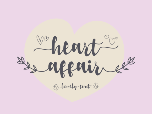 Heart Affair: A Script Font That Whispers Romance and Style
