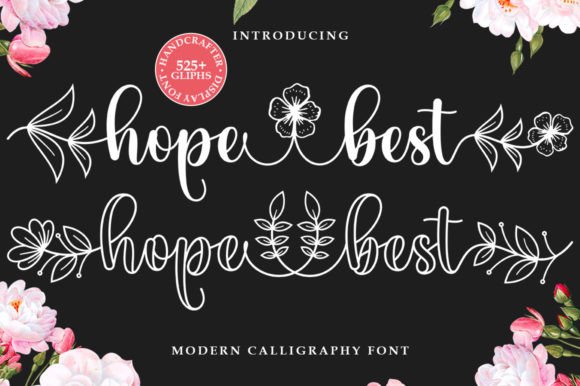Hope Best: A Handwritten Script Font with Heart