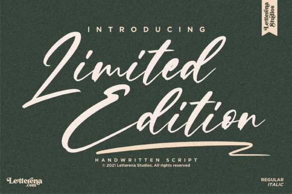Limited Edition: A Paint Brushed Script for Personal Touches