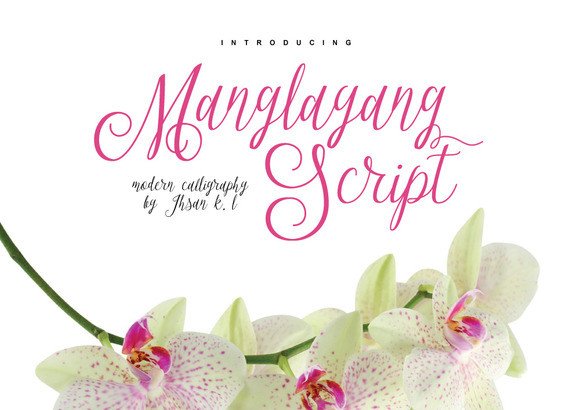 Manglayang: A Script Font for Elevated, Romantic Designs