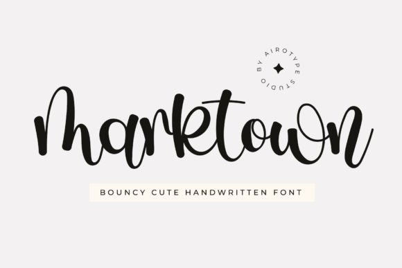 Marktown: The Bouncy and Cute Handwritten Script Font
