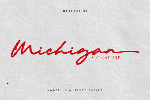 Michigan: A Script Font with a Modern Handwritten Touch