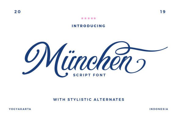 Munchen: The Elegant Script Font for Modern Sophistication