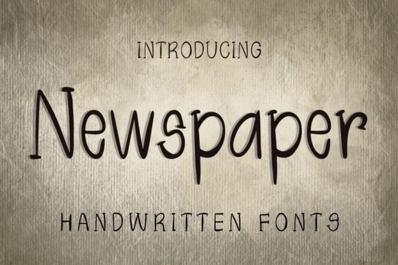 Newspaper: The Vintage Script Font for Elegant Branding