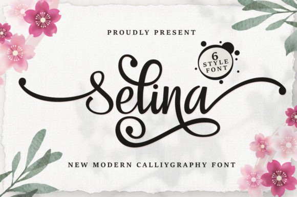 Selina: A Romantic Script for Wedding Invitations & More