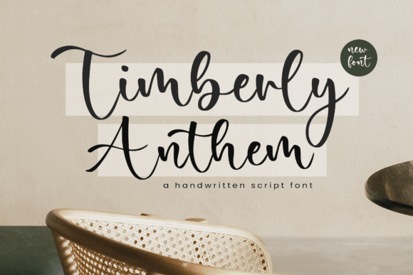 Timberly Anthem: A Handwritten Script for Authentic Branding